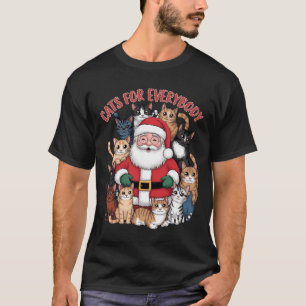 Cats for Everyone Santa Christmas T-Shirt