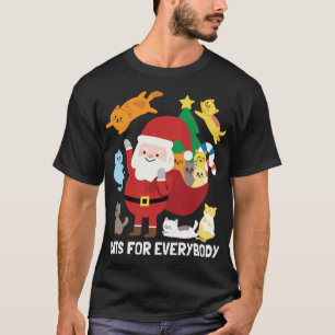 Cats For Everyone Santa Funny Cute Christmas Gift T-Shirt