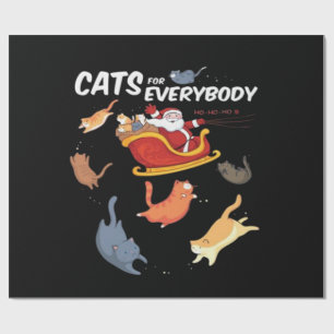 Cats for everyone wrapping paper