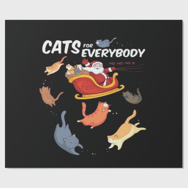 Cats for everyone  wrapping paper (Flat)