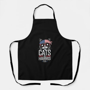 Cats for Harris 2024 - Kamala Harris for President Apron