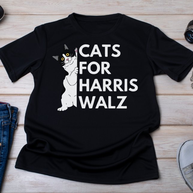 Cats for Harris Walz 2024 Campaign T-Shirt (Creator Uploaded)