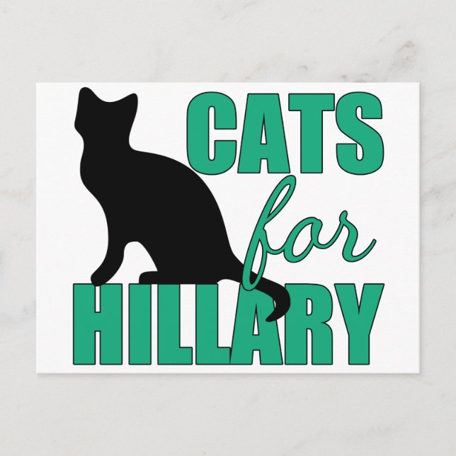 Cats for Hillary Postcard (Front)