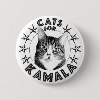 cats for KAMALA 2024 6 Cm Round Badge