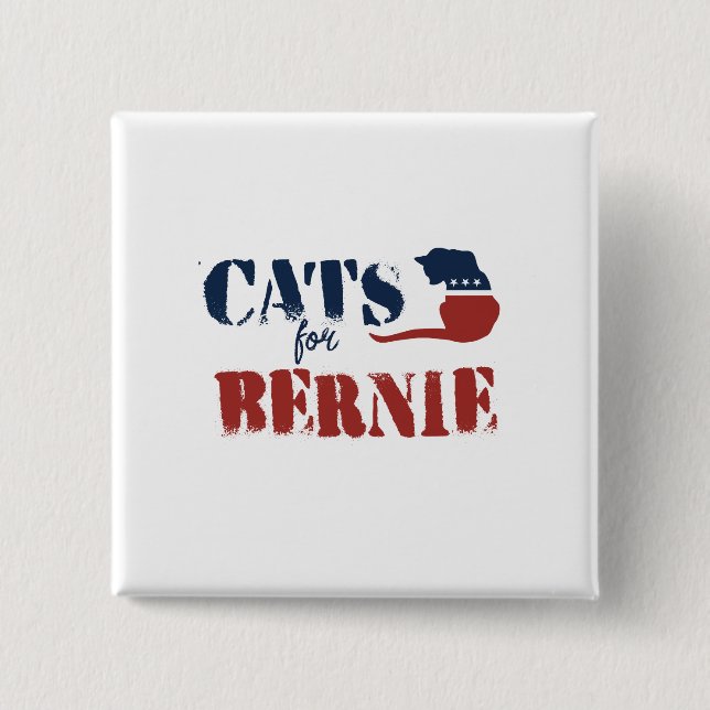 Cats for Sanders 15 Cm Square Badge (Front)