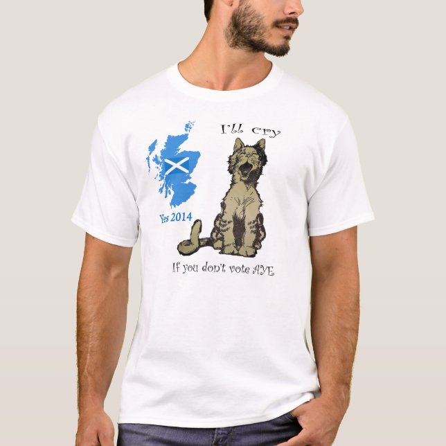 Cats for Scottish Independence T-Shirt (Front)
