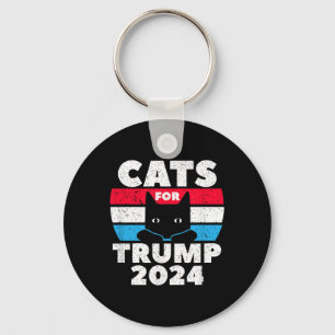 Cats For Trump 2024 Election  Key Ring