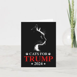 Cats For Trump 2024 Election Make Cats Safe Again Card