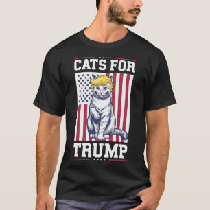 Cats For Trump 2024 Vote President Donald Trump Ca T-Shirt