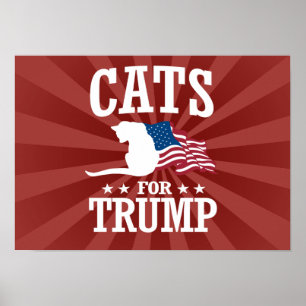 CATS FOR TRUMP POSTER