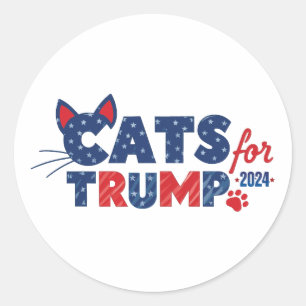 Cats for TRUMP Sticker