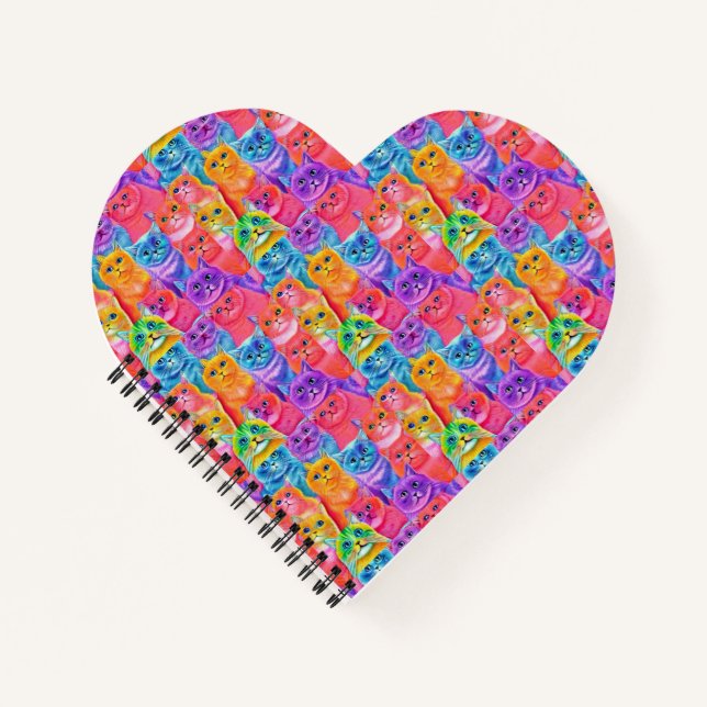 Cats Friends  Colorful Fun Notebook (Front)