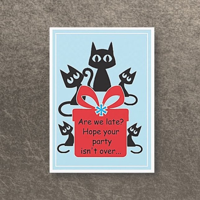 Cats! Fun Flat birthday card! Card (Creator Uploaded)