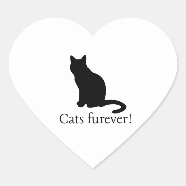 Cats furever sticker (Front)
