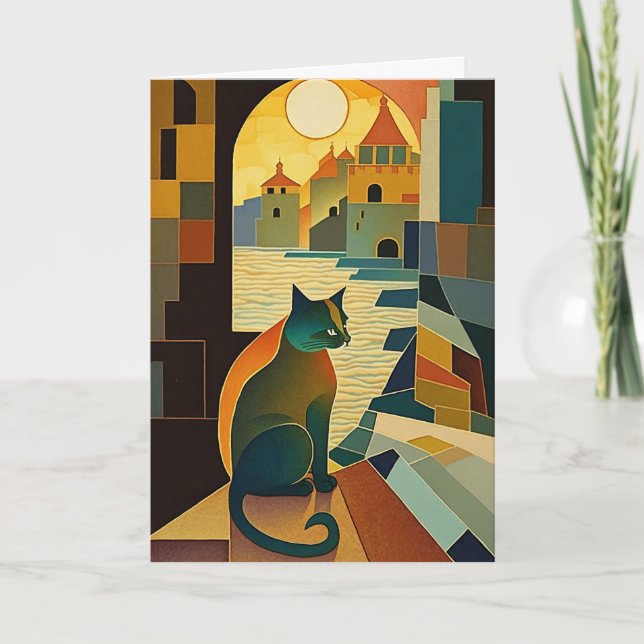 Cat's Gaze: Cubist Romances in North Africa Thank You Card (Front)