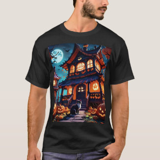Cats Haunted Fun House T-Shirt