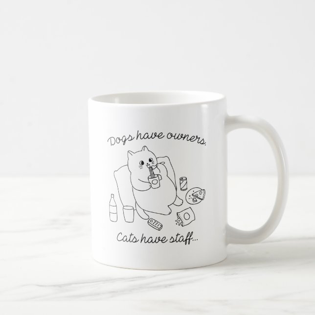 Cats Have Staff Coffee Mug (Right)