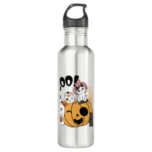 Cats Having Fun On Halloween Sticker 710 Ml Water Bottle