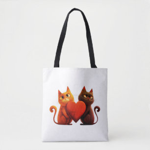Cats, Heart,pet Tote Bag