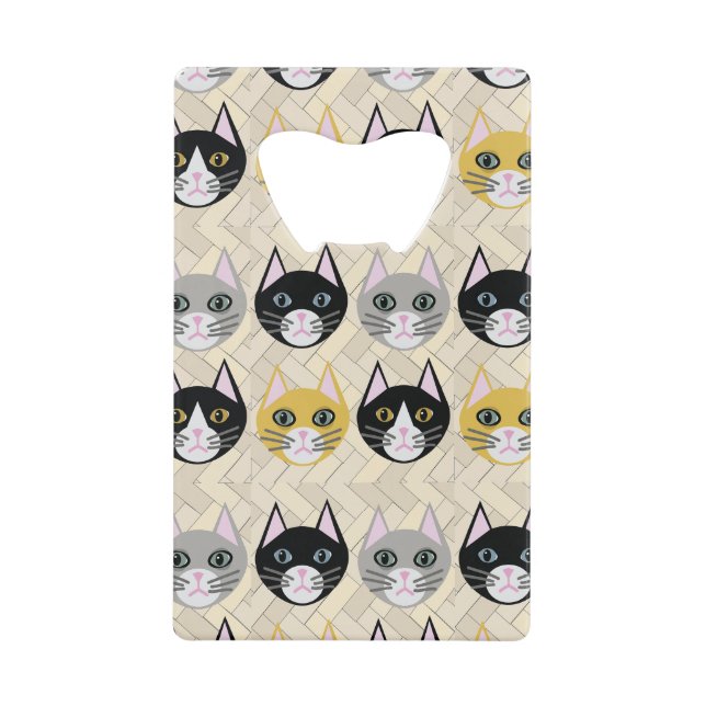 Cats Herringbone Beige (Front)