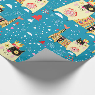 Cats, Hippie, Bohemian, and free spirit cats Wrapping Paper