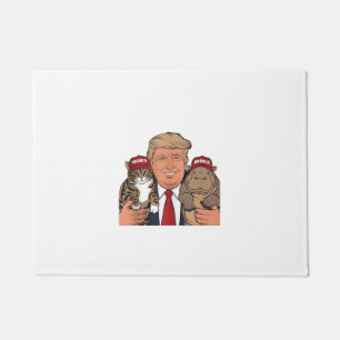 Cats Hippos and Trump Unite for Moo Deng 24 Glory  Doormat