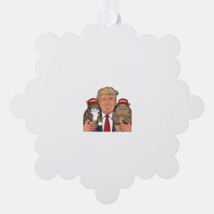 Cats Hippos and Trump Unite for Moo Deng 24 Glory Tree Decoration Card