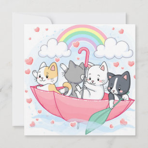 Cats Holiday Card