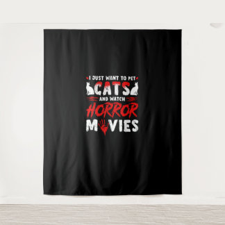Cats & Horror Movies Tapestry