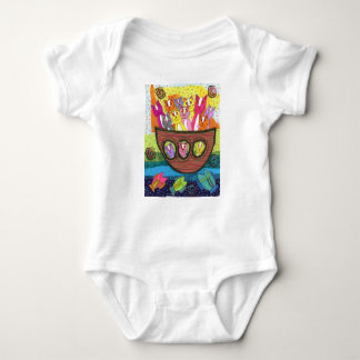Cats in a Boat Baby Bodysuit