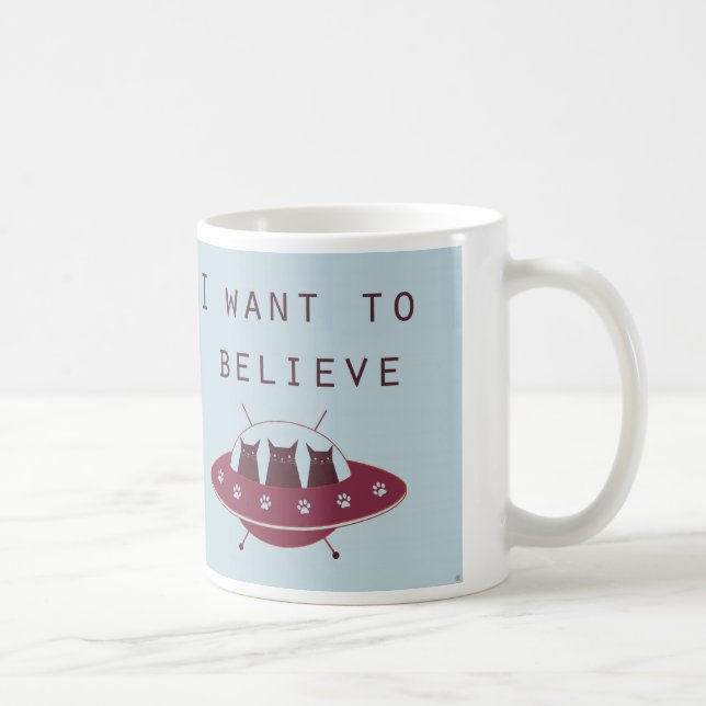 Cats in an UFO Coffee Mug (Right)