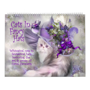 Cats In Fancy Hats Art Calendar