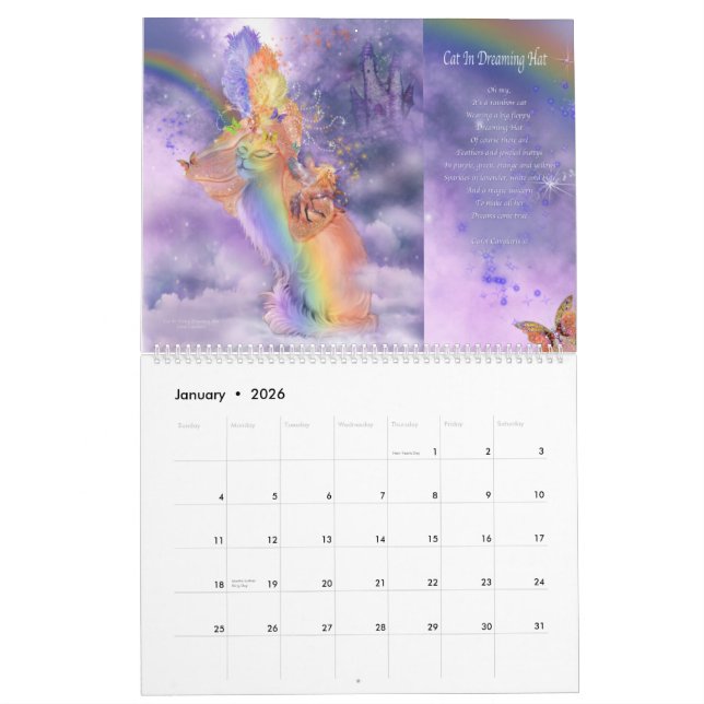 Cats In Fancy Hats Art Calendar 2015 (Jan 2026)