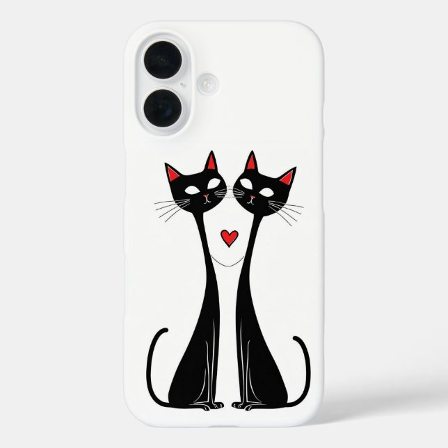 Cats in Love Case-Mate iPhone Case (Back)