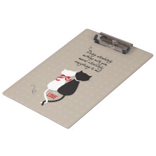 Cats in Love Clipboard