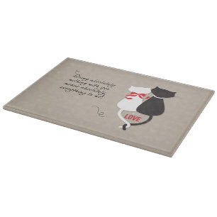 Cats in Love Cutting Board