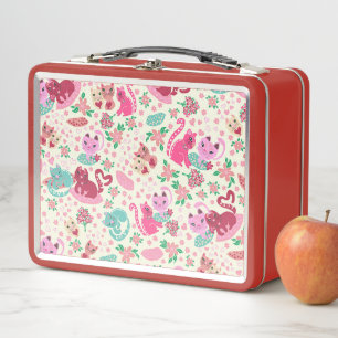 Cats in Love Double-sided Cute Pets Lunch Box