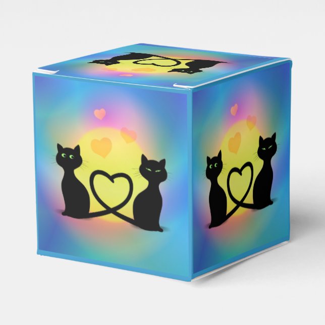 Cats in Love Favour Box (Front Side)