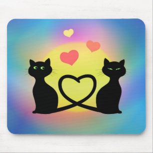Cats In Love Mouse Pad
