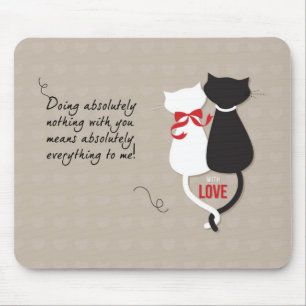 Cats in Love Mouse Pad