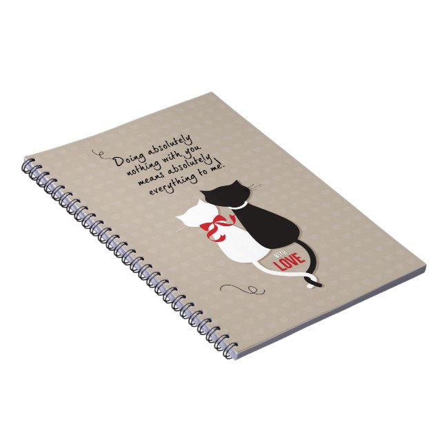 Cats in Love Notebook (Right Side)