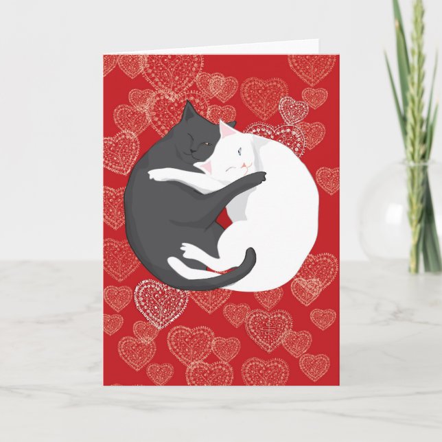Cats in Love: Paulie & Angie.... Card (Front)