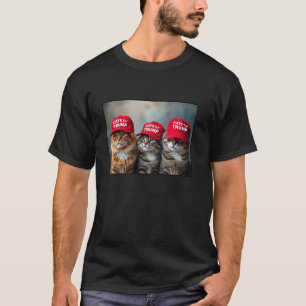 Cats in MAGA Hats Cats for Trump Vote 2024 America T-Shirt