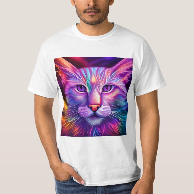 Cats in neon colors T-Shirt (Front)