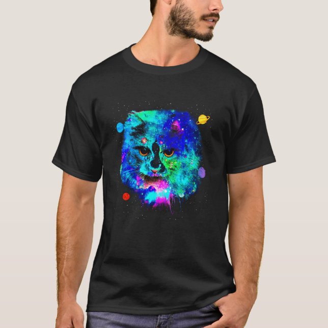 Cats In Outer Space T-Shirt (Front)