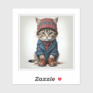 Cats in Scottish Disguise – charming tartan cats