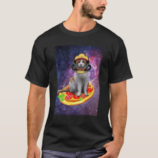 Cats In Space Astral Cosmic Astronaut  Galaxy T-Shirt