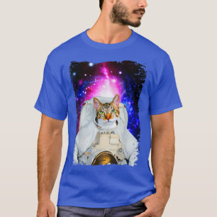Cats In Space Galaxy Funny Silly Kitty Cosmic Anim T-Shirt