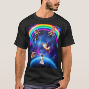 Cats In Space Kitten Outerspace Galaxy Cat T-Shirt
