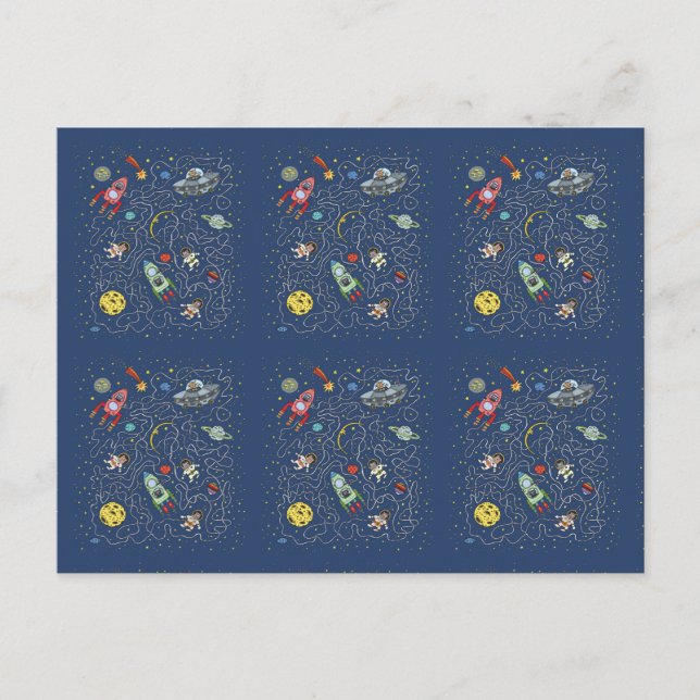 Cats in space postcard (Front)